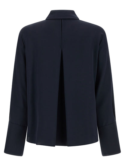Blue Silk Blouse