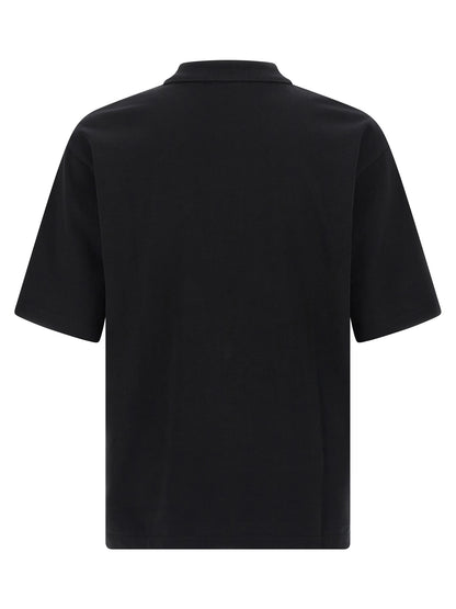 Black Cotton Polo Shirt