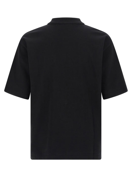 Black Cotton Polo Shirt