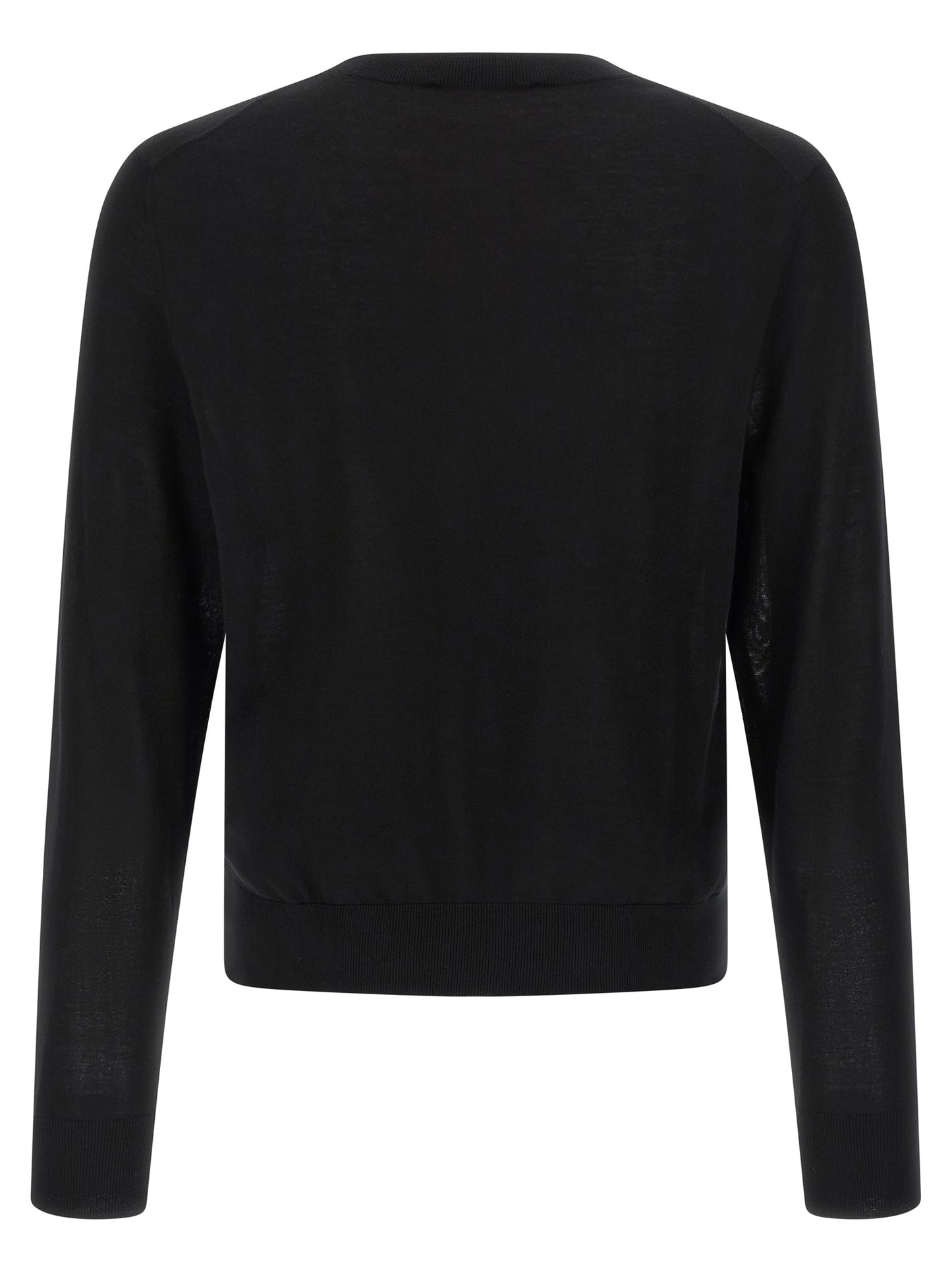 Black Wool Cardigan