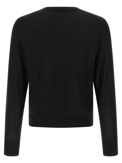 Black Wool Cardigan