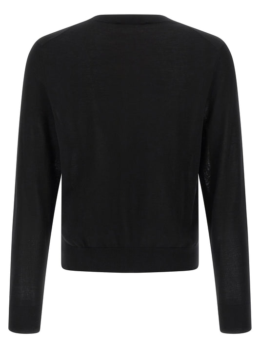 Black Wool Cardigan