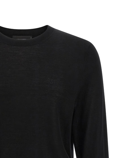 Black Wool Cardigan