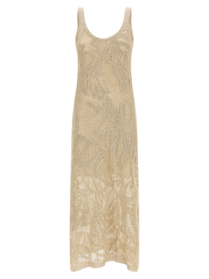 Beige Linen Long Dress