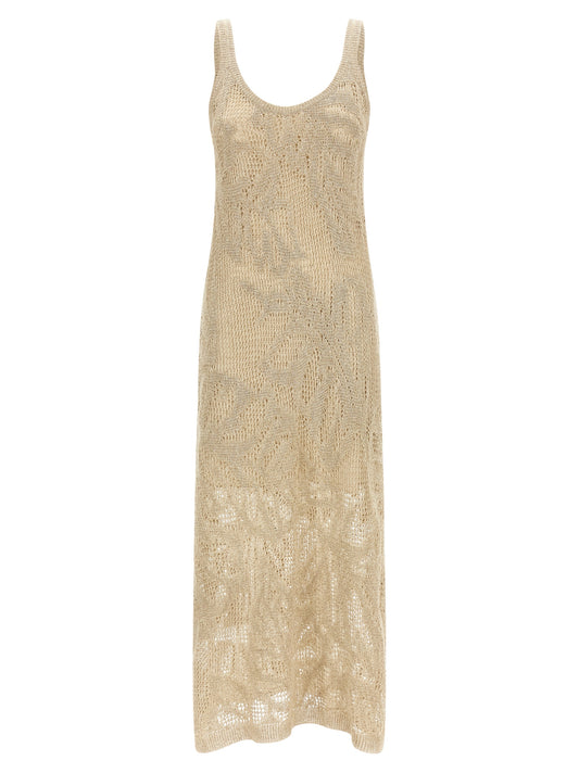 Beige Linen Long Dress