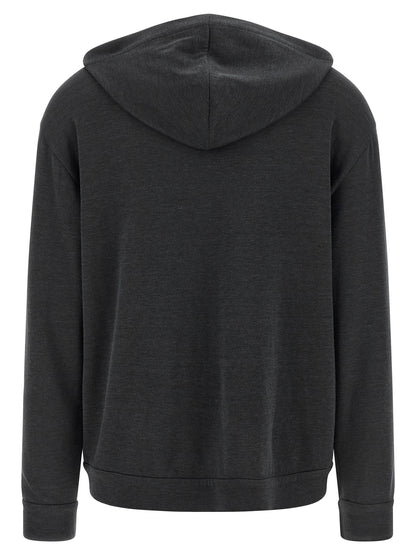 Gray Cotton Hoodie