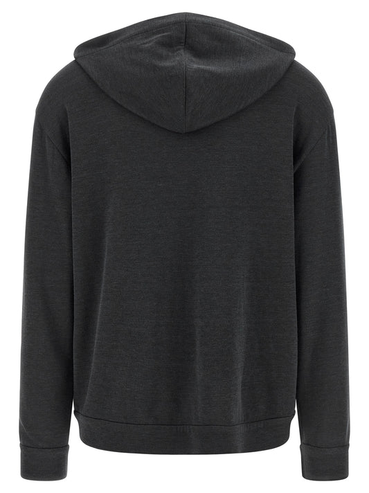 Gray Cotton Hoodie