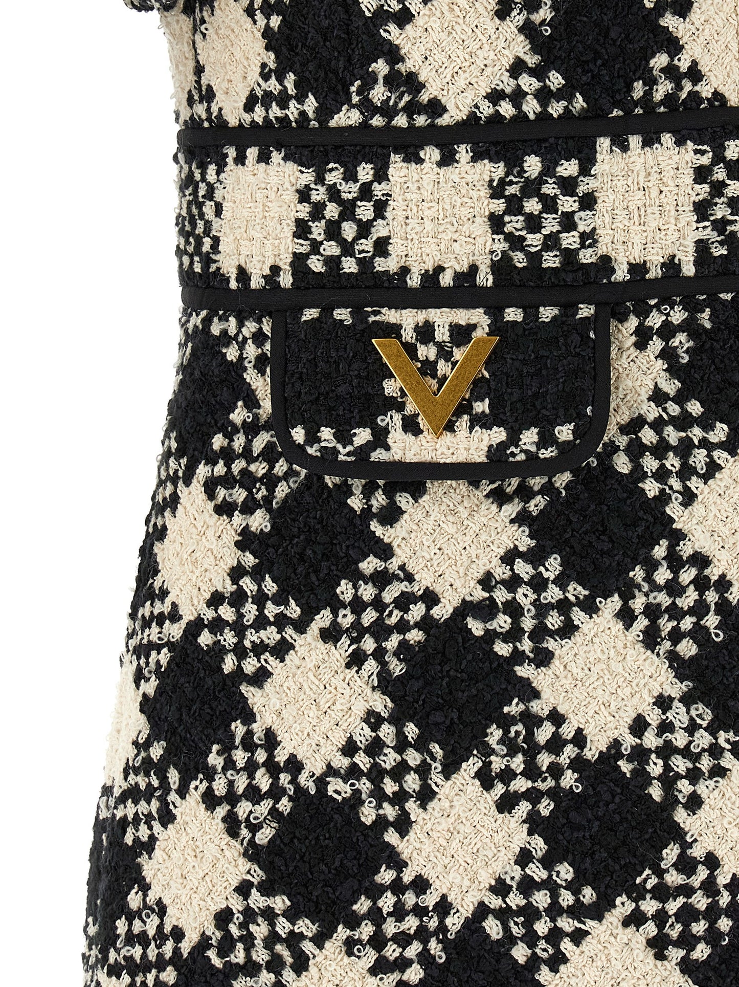 Bicolor Cotton Short Dress