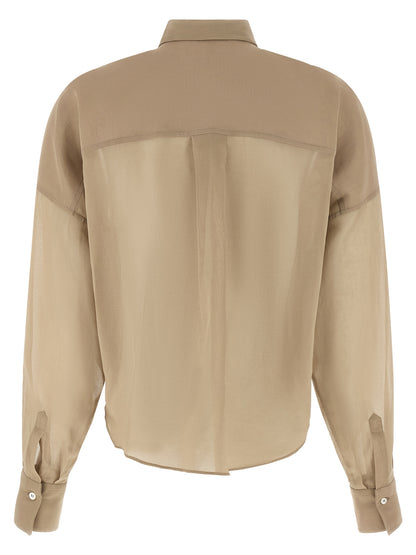 Beige Cotton Blouse