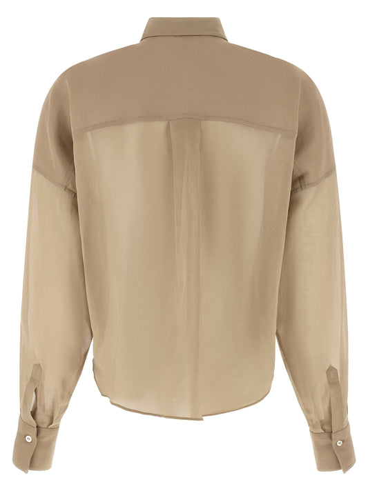Beige Cotton Blouse