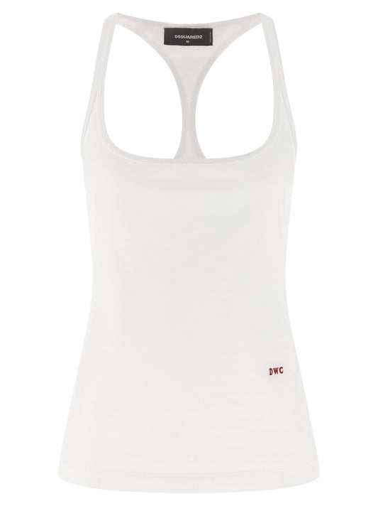 White Cotton Tank Tops
