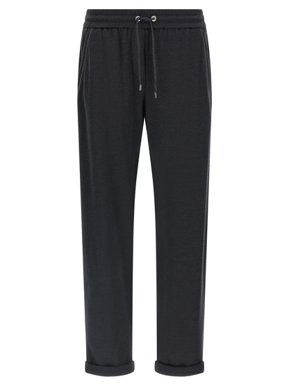 Gray Cotton Joggers (Workout Pants)
