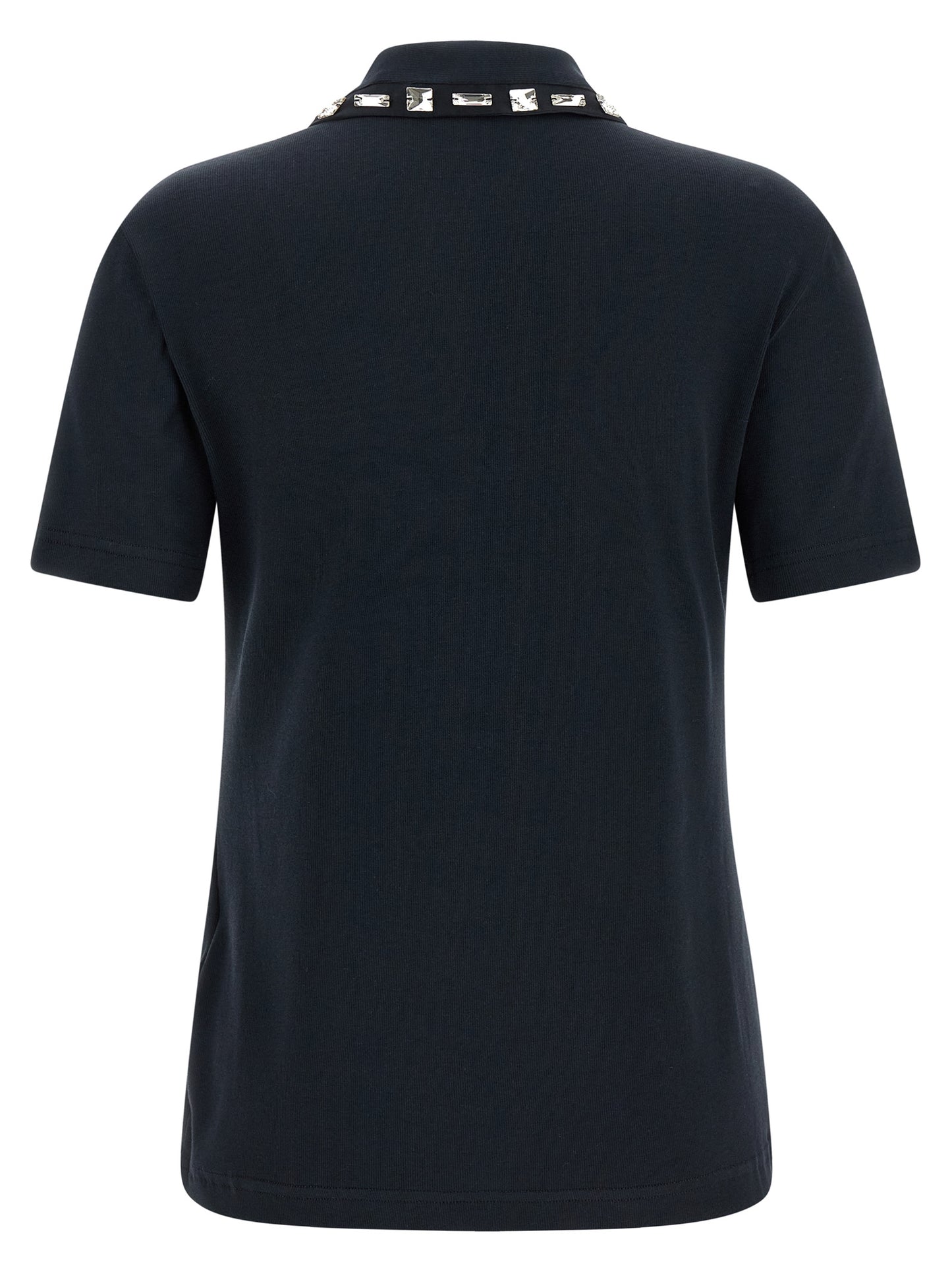 Blue Cotton Polo Shirt
