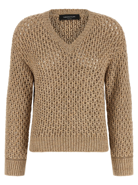Brown Cotton Cardigan
