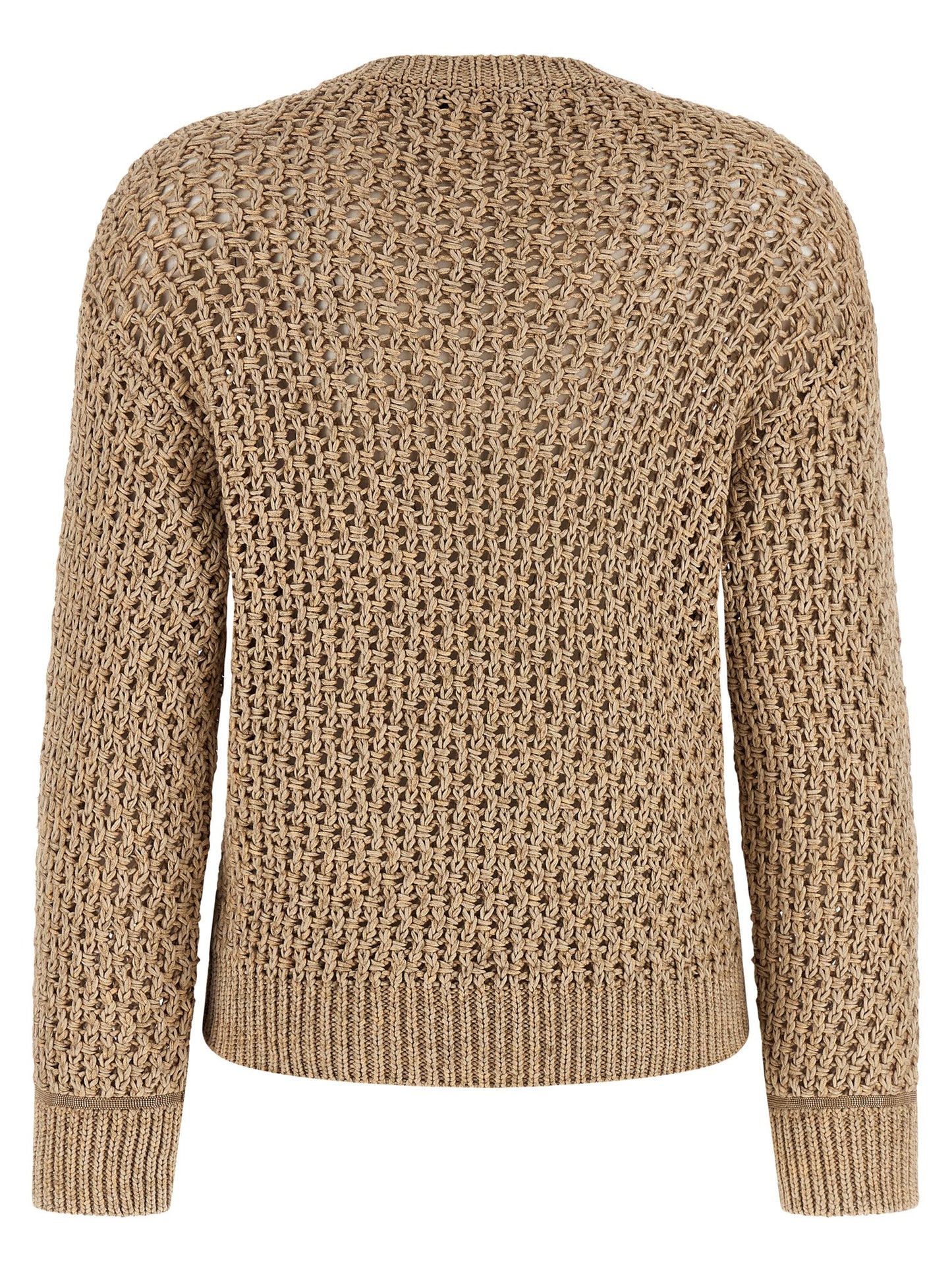 Brown Cotton Cardigan