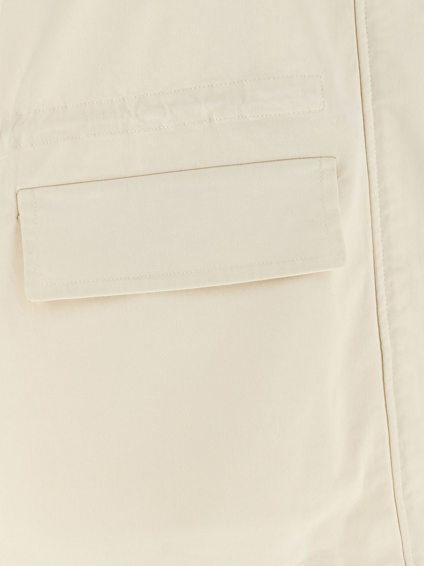 Beige Cotton Sleeveless Jacket