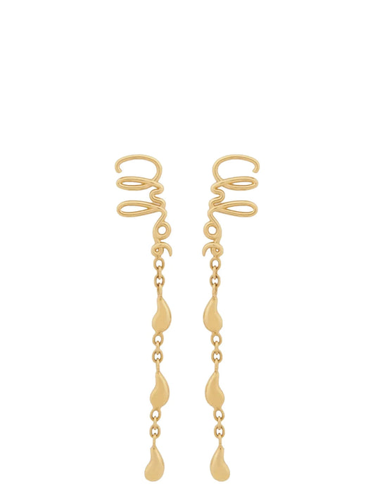 Gold Brass Earrings