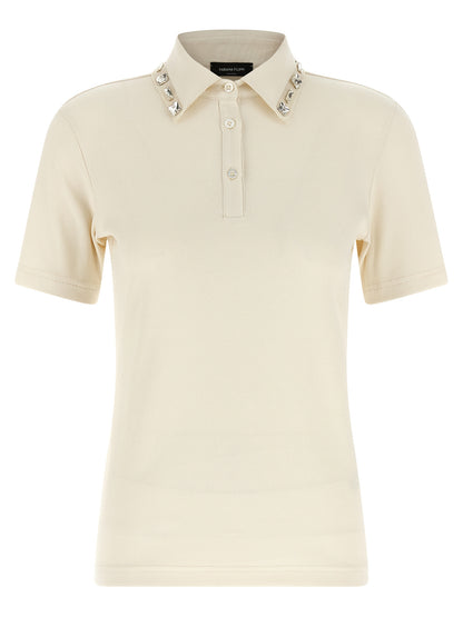 Beige Cotton Polo Shirt