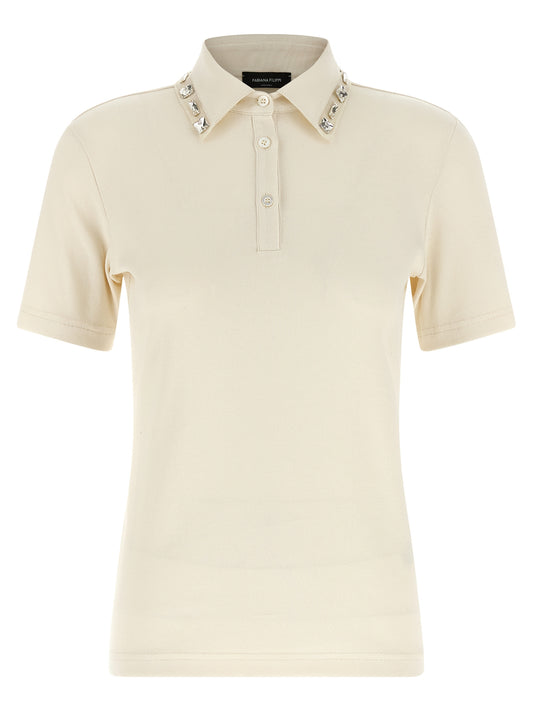 Beige Cotton Polo Shirt