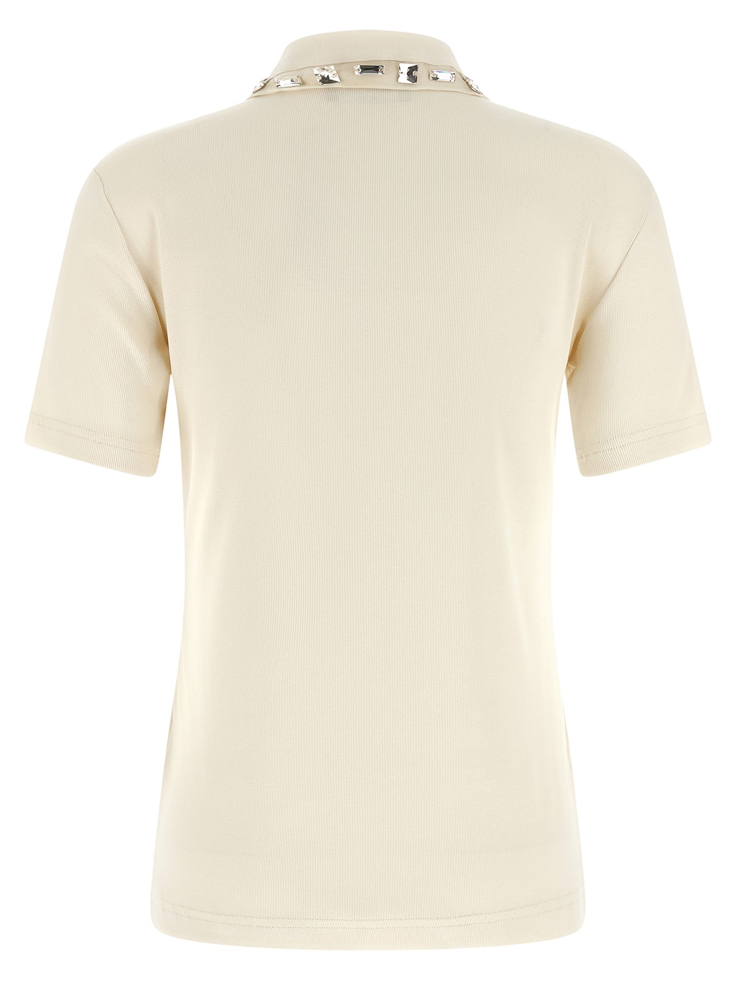 Beige Cotton Polo Shirt