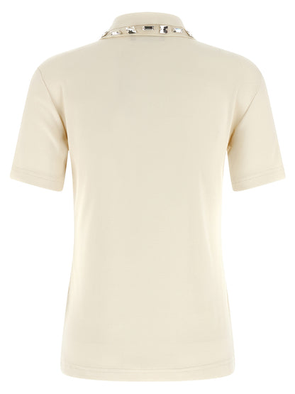 Beige Cotton Polo Shirt