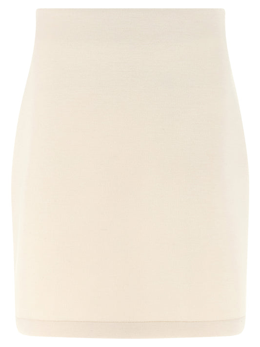 Beige Modal Long Skirt