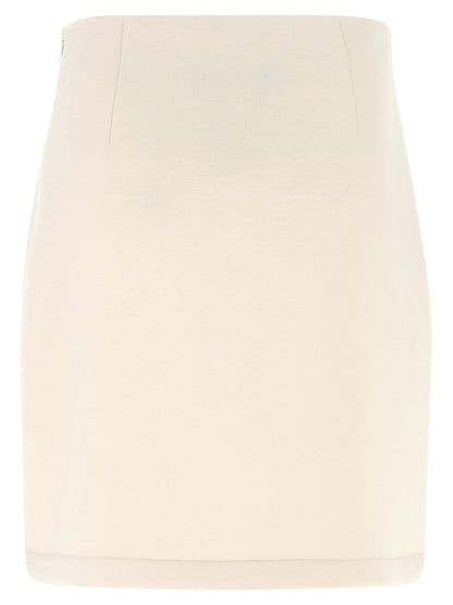 Beige Modal Long Skirt
