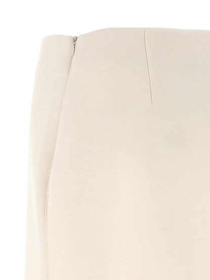 Beige Modal Long Skirt