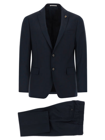 Blue Wool Two-Piece Suit