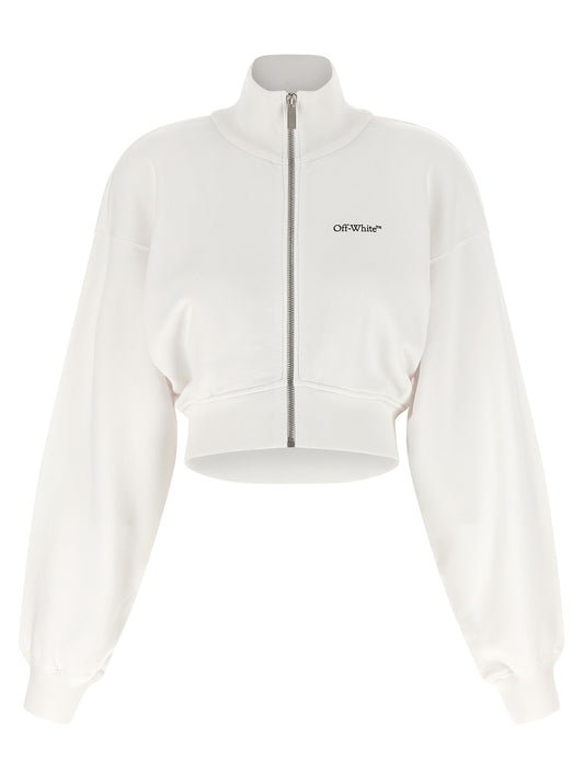 White Cotton Sweatshirt