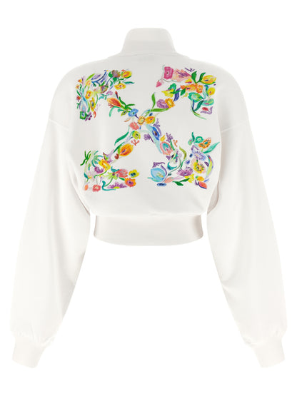 White Cotton Sweatshirt