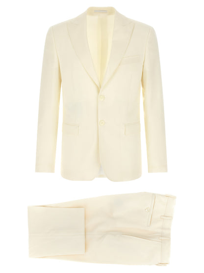White Wool Two-Piece Suit