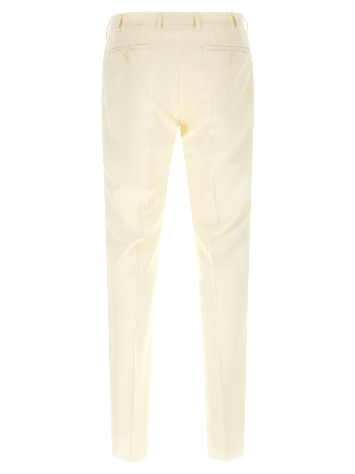 White Wool Two-Piece Suit
