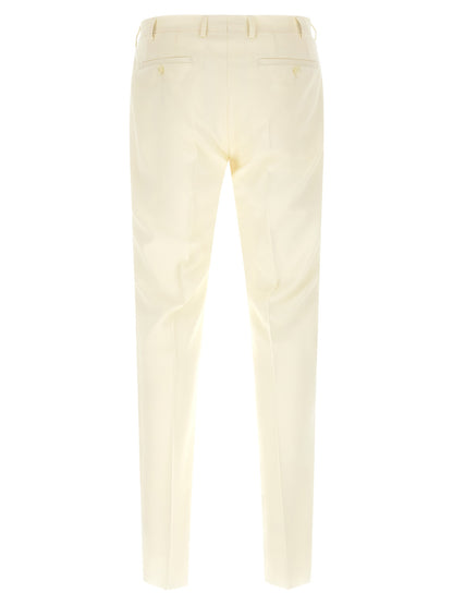 White Wool Two-Piece Suit