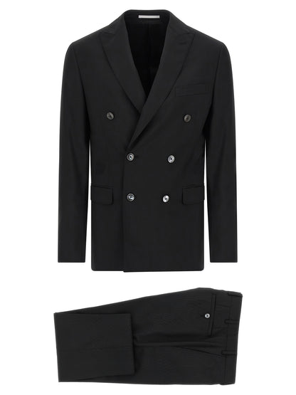 Black Wool Two-Piece Suit