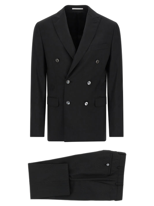 Black Wool Two-Piece Suit