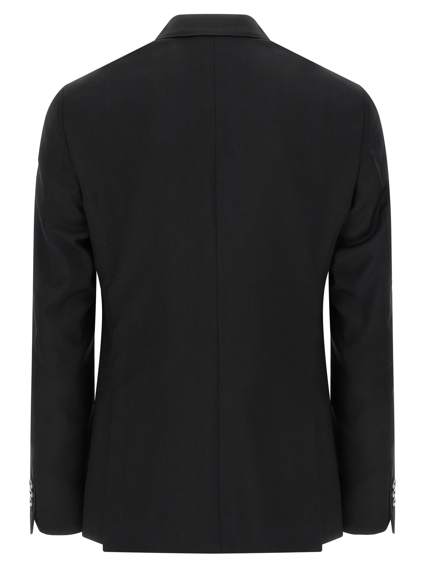 Black Wool Two-Piece Suit