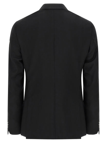 Black Wool Two-Piece Suit