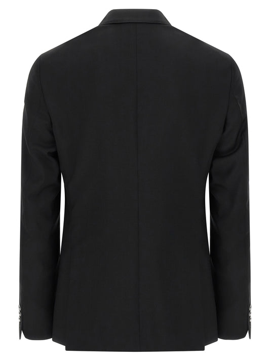 Black Wool Two-Piece Suit
