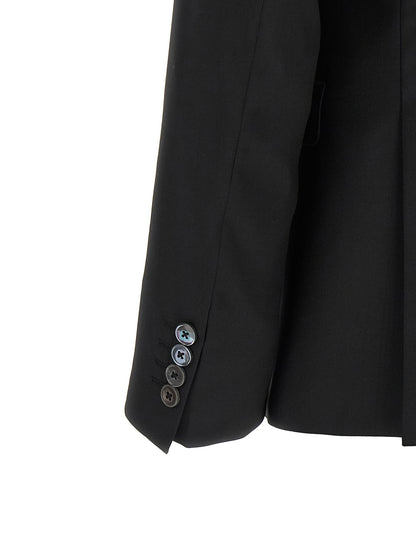 Black Wool Two-Piece Suit