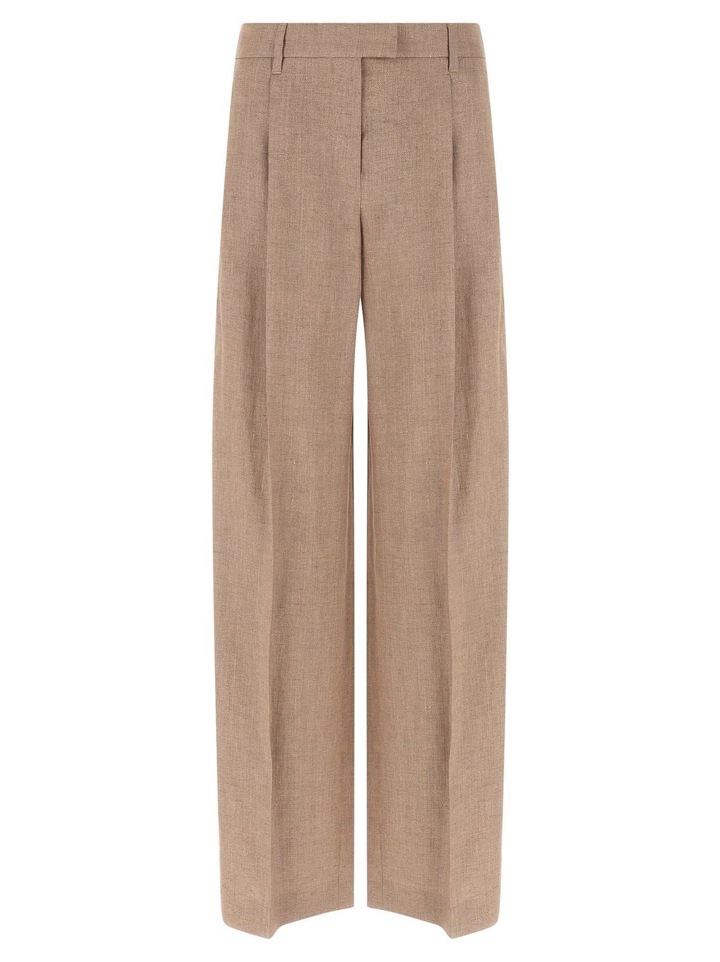 Multicolor Linen Flared Pants