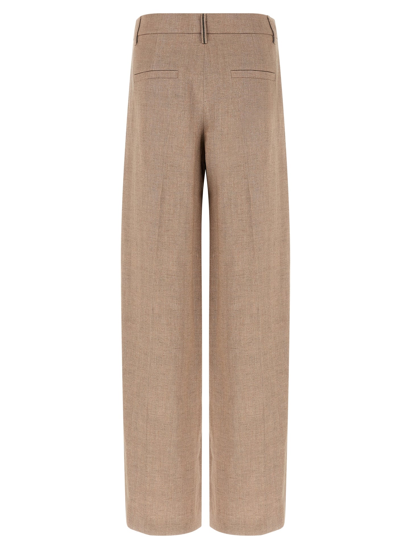 Multicolor Linen Flared Pants