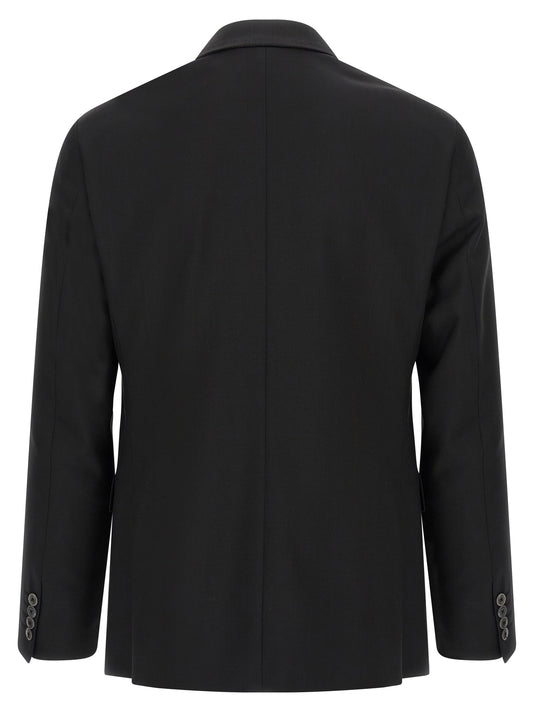 Black Wool Two-Piece Suit