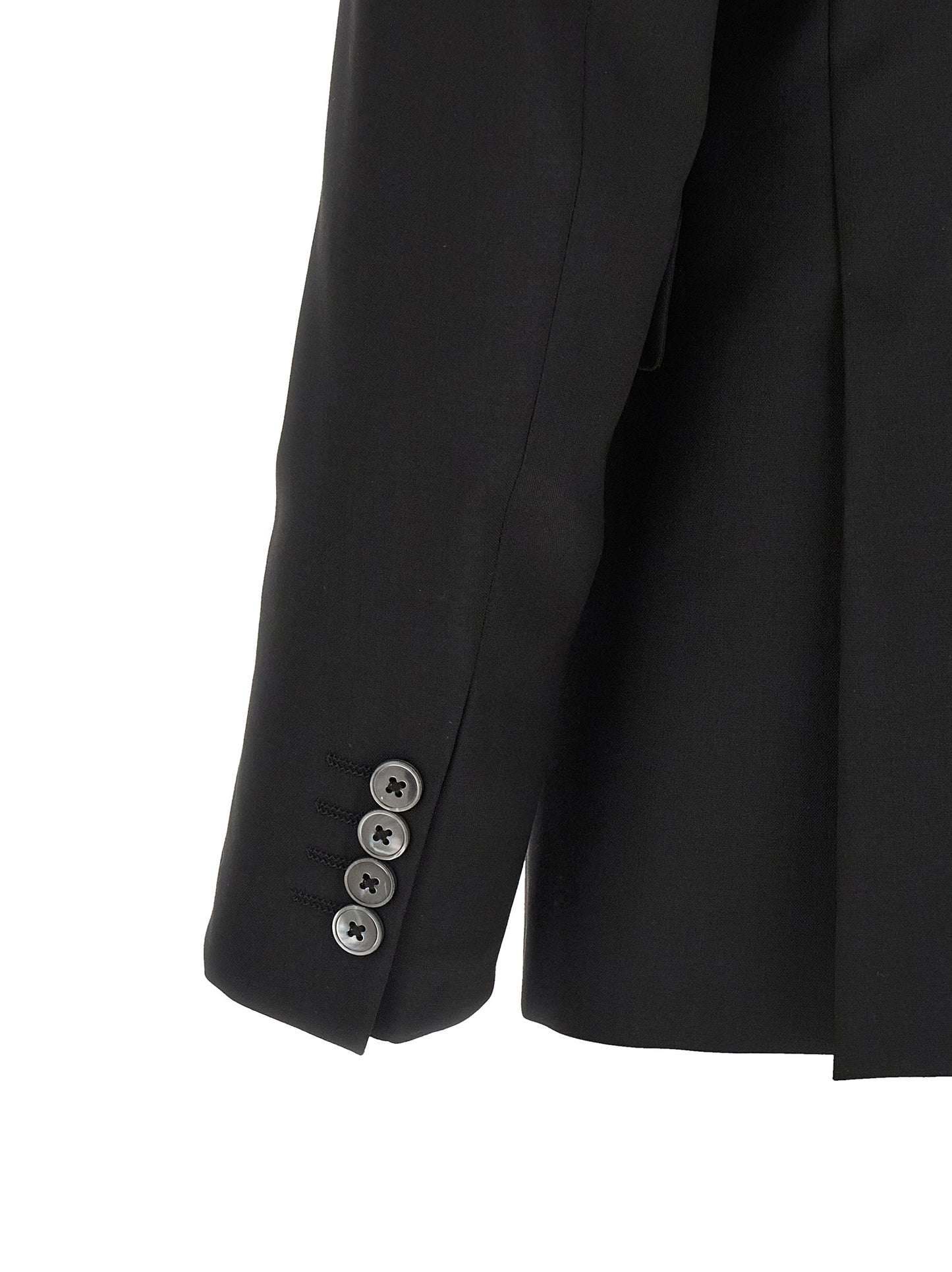 Black Wool Two-Piece Suit
