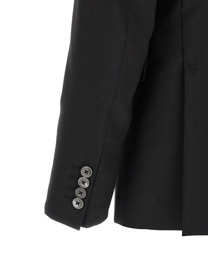 Black Wool Two-Piece Suit