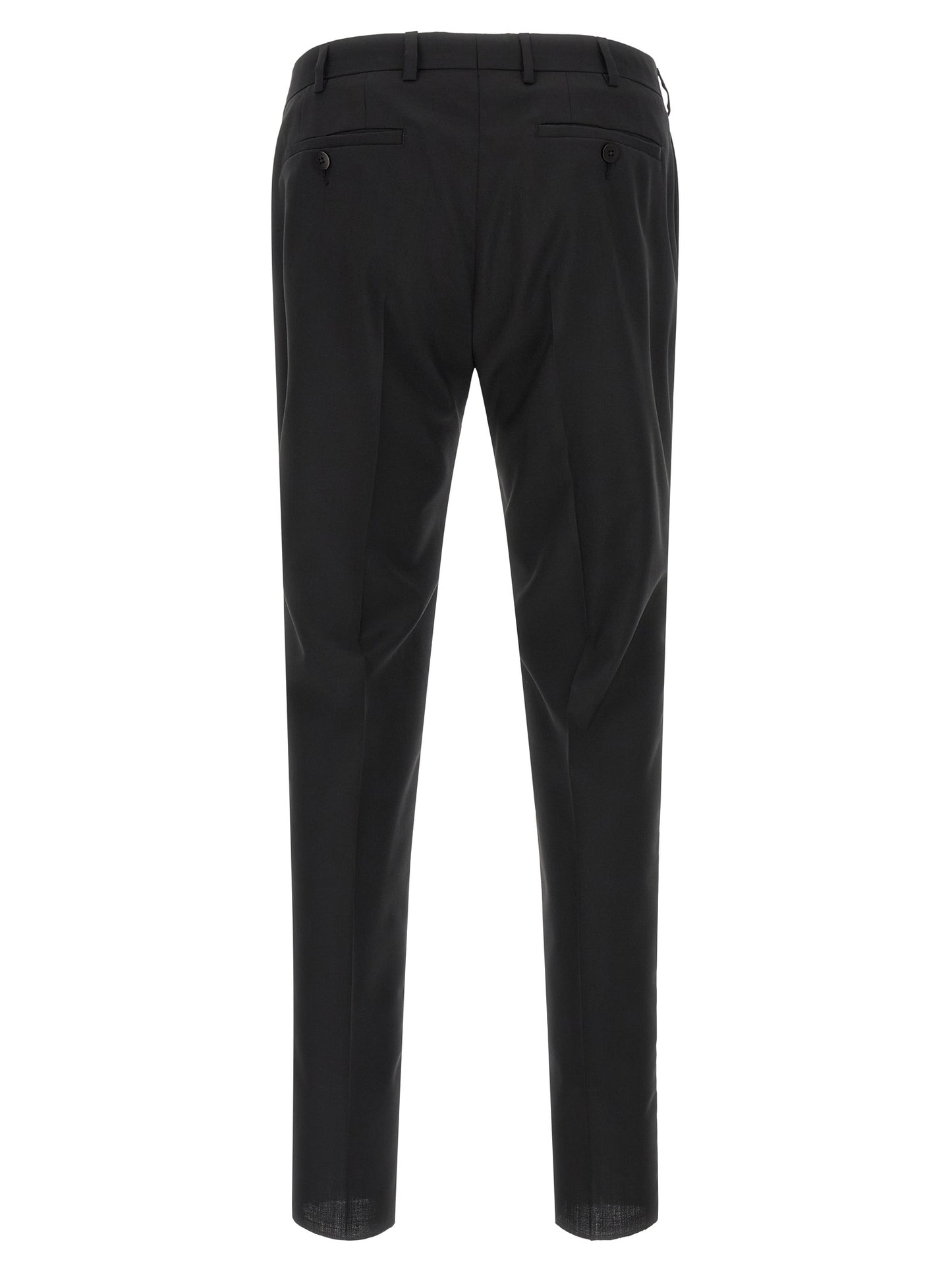 Black Wool Two-Piece Suit