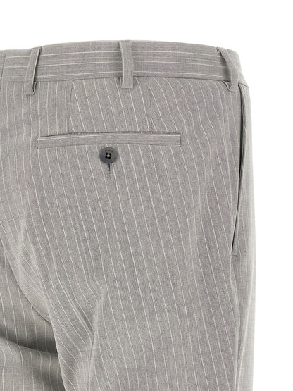 Gray Polyester Two-Piece Suit
