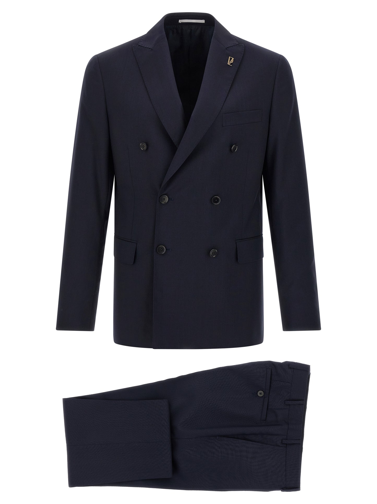 Blue Wool Two-Piece Suit