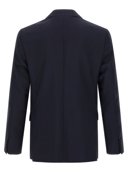 Blue Wool Two-Piece Suit