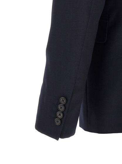 Blue Wool Two-Piece Suit